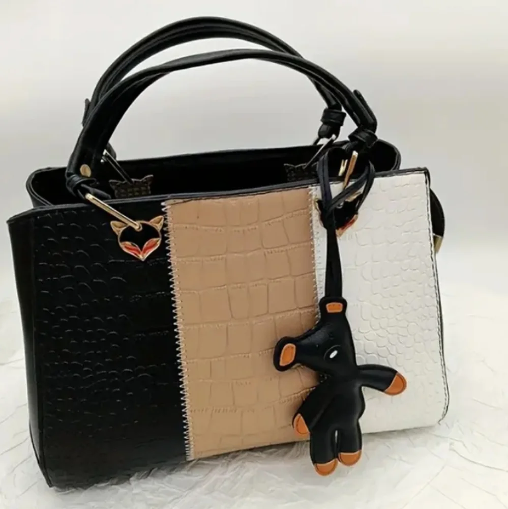 Teddy Bear Shaped Faux Leather Keychain Bag Charm 🧸 - Picture 3 of 10